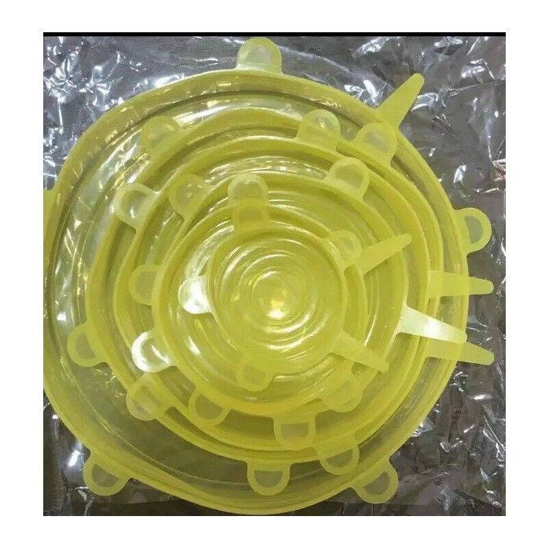 Kitchen 6 pcs / 1 Pack Stretch Lids, Food Grade,