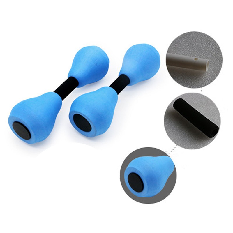 2pcs Water Floating Dumbbells EVA Foam Water Aerobic Exercise Foam