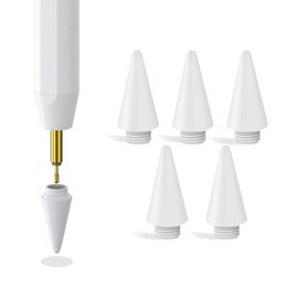 Replacement Pencil Tips for Evach Stylus Pen for iPad I706 White,5PCS White