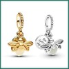 CIlight Glow-in-the-Dark Firefly Pendant Dangle 925 Sterling Silver Charms Fit