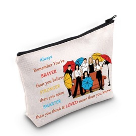 WZMPA TV Show Cosmetic Makeup Bag TV Show Character Fans Gift You Are Braver Stronger Smarter Than You Think Zipper Pouch Bag For Women Girls (Always Friend), Always Friend, Fit