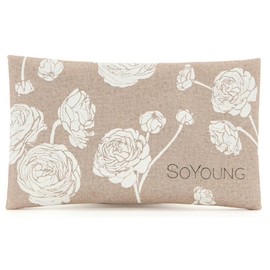 SoYoung No-Sweat Ice Pack for Lunch Boxes, White Peonies