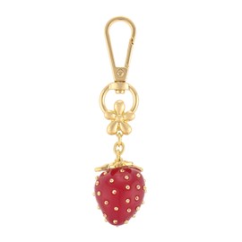 Madison Tyler Strawberry Cute Keychains for Women | Bag Charms for Handbags | Gold Plated Purse Charms for Handbags Decor Backpack Bag Trendy