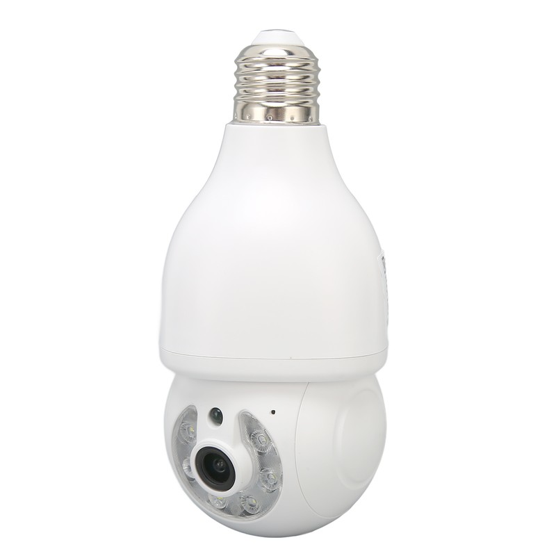 WiFi Security Camera 1080P Night Vision Motion Detection E27 Screw