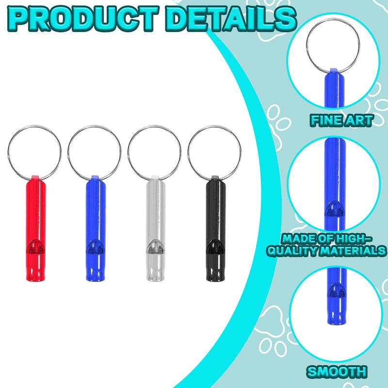 4 PCS Dog Whistles For Recall, Dog Training Whistle for