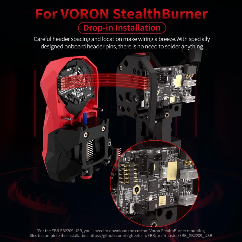 BIGTREETECH EBB SB2209 USB V1.0 for Voron StealthBunner 3D Printer
