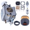 Adefol Carburetor for Husqvarna 372XP with Air Filter Kit Chainsaws