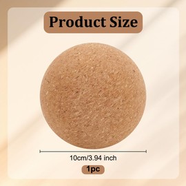 OLYCRAFT 3.9 Inch Wine Cork Ball Large Size Wooden Cork Ball Stopper Natural Wood Cork Ball for Wine Bottle Accessories Glass Decanter Stopper Decanter Stopper Bottle Replacement