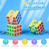 ASONA 48 Pcs Mini Cubes Bulk with Keychain, Puzzle Cubes,