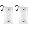 Samcos Coin Purse, Transparent Set of 2, Mini Pouch, Wallet,