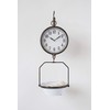 Creative Co-Op White Decorative Reproduction Scale Wall Clock