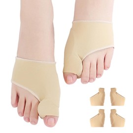 GHPKOTW 2 Paare Hallux Valgus Socken, Hallux Valgus Korrektur, Hallux Valgus Bandage mit Silikonpads für Männer und Frauen, Zehenspreizer Hallux Valgus, Zehenspreizer Großer Zeh