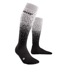 CEP - Women's Merino Ski Socks with Compression | Merino Socks Skiing with Padding | Anti Blisters Ski Socks Merino Wool, Skiing - black/off white