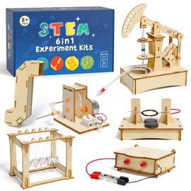 Experiments for Children from 8 9 10 11 12, Electronic Building Kit, Experiment Box, Electric Building Kit, Wooden Construction Kit, Children's Toy Gifts from 8-14 Years Boys