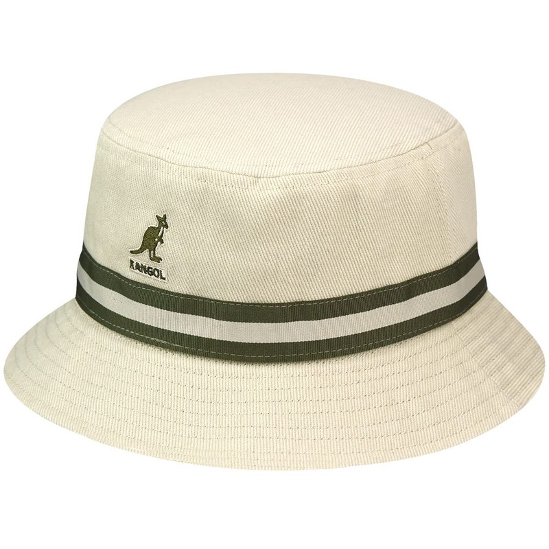 Kangol Men's Stripe Lahinch Fishing Hat, beige