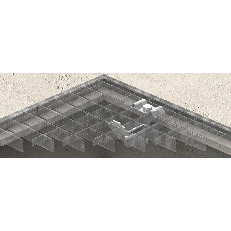 FeNau Grating Clamp (Complete Set) for Grate Height 80-90 mm