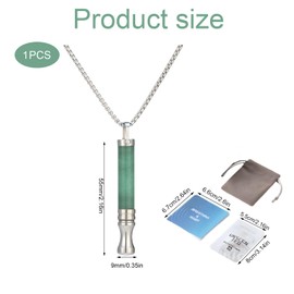 Breathing Necklace with Resistance, Breathing Resistance Necklace with Filter, for Anxiety Relief Relaxing Stress While Traveling Portable for Men and Women