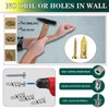 610PCS Self Drilling Drywall Anchors with Screws Kit,5-Sizes Metal Expansion