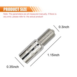 DUSCOKE 4PCS Car Valve Caps Stem Extension, 27mm Stainless Steel Tire Stem Extension Car Wheel Tire Cap Extender Adapter, Screw-on Tire Valve Extenders for Car, Motorcycle, Bike, Truck (4PCS)