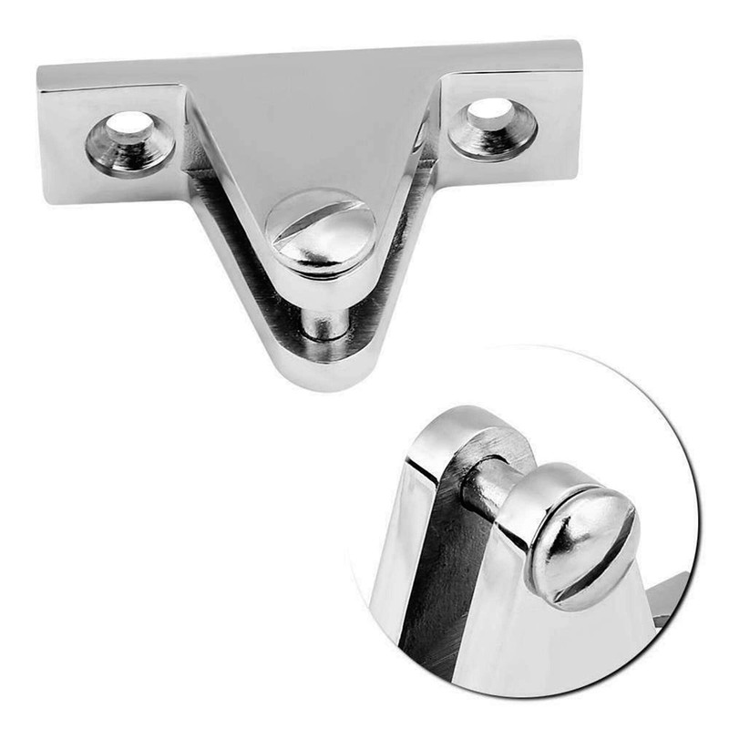90°Stainless Steel 316 Deck Hinge Bimini Side Deck Mount Fitting