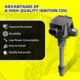 MOAUTO Set of 4 Ignition Coils Pack UF749 30520-5R0-013 & 4 PCS Iridium Spark Plugs Compatible with Honda Civic 2.0L 2016-2020 Fit 1.5L 2015-2020 L4