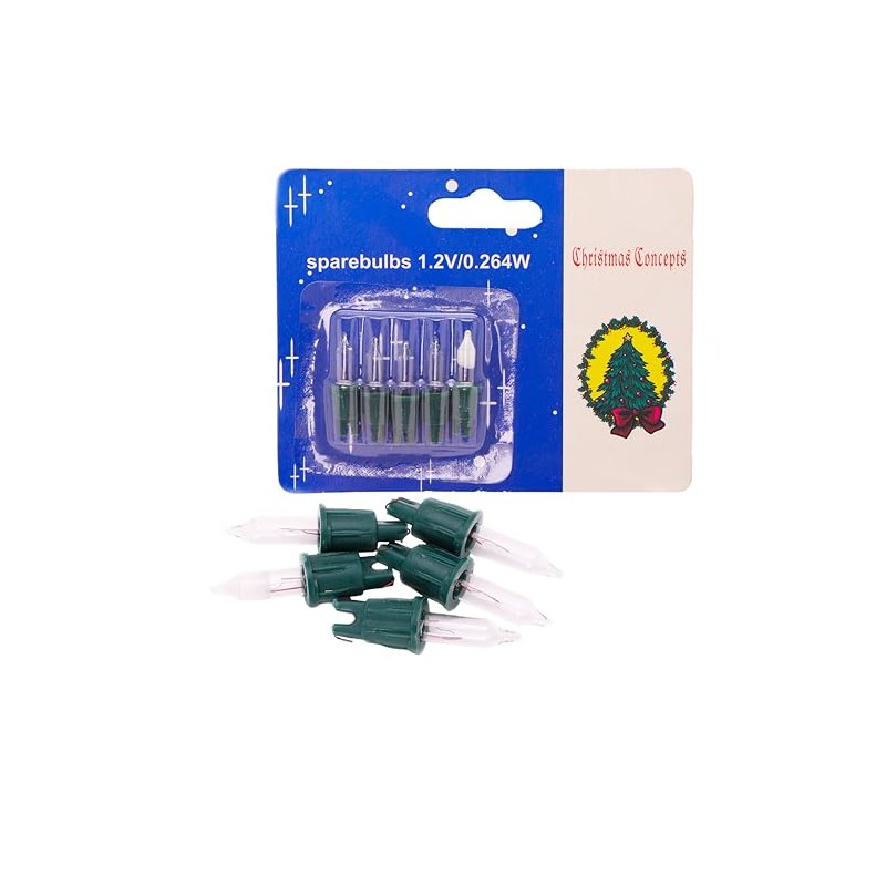 Christmas Concepts® Pack of 4 Clear Push in Spare Bulbs