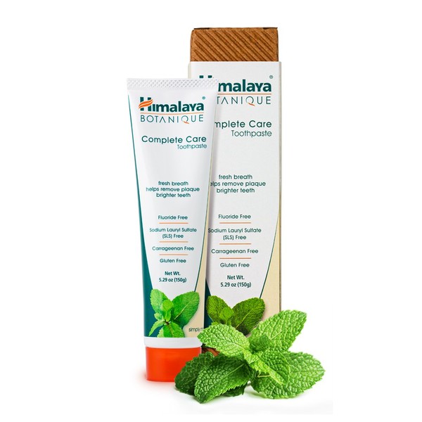 Himalaya Botanique Complete Care Toothpaste, Simply Mint, Plaque Reducer for Brighter Teeth and Fresh Breath, 5.29 oz