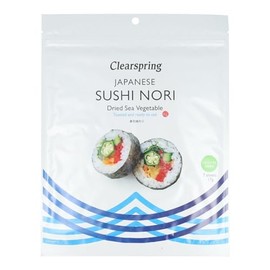 Clearspring Sushi Nori Sea Vegetable 17g Herbs Plants & Vegetables Healthy Food