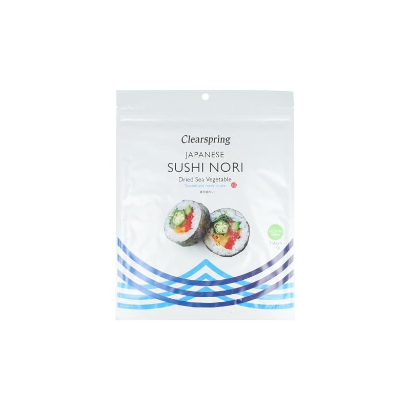 Clearspring Sushi Nori Sea Vegetable 17g Herbs Plants & Vegetables