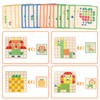 MXTIMWAN Creative Mosaic Puzzle, Wooden Pattern Blocks Set