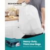 SONGMICS Trash Bags for 13-Gallon (50 L) Trash Cans, 80