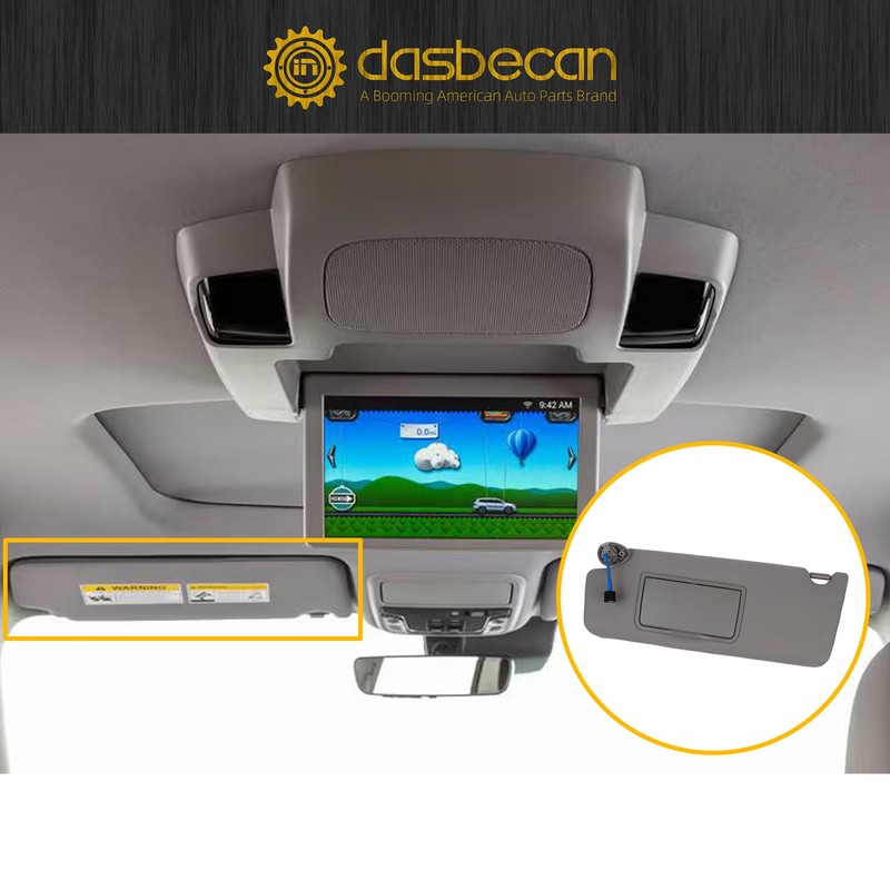 Dasbecan Left Driver Side Sun Visor Compatible with Honda Pilot
