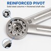 2-Pack Adjustable Steel Soft Close Lid Support Hinges, 40 lb
