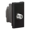 Knightsbridge NETSATSBK Screened SAT TV Outlet Module, Black, 25 mm