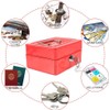 Kippen 10032R1 Cash Box with Coin Compartment Red 150 x