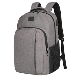 LARIPOP Extra Large Backpack,17.3 Inch Business Laptop backpack for Men Women with USB Charging Port,Water-Resistant Laptopack Weekender Daypack for Work College Computer