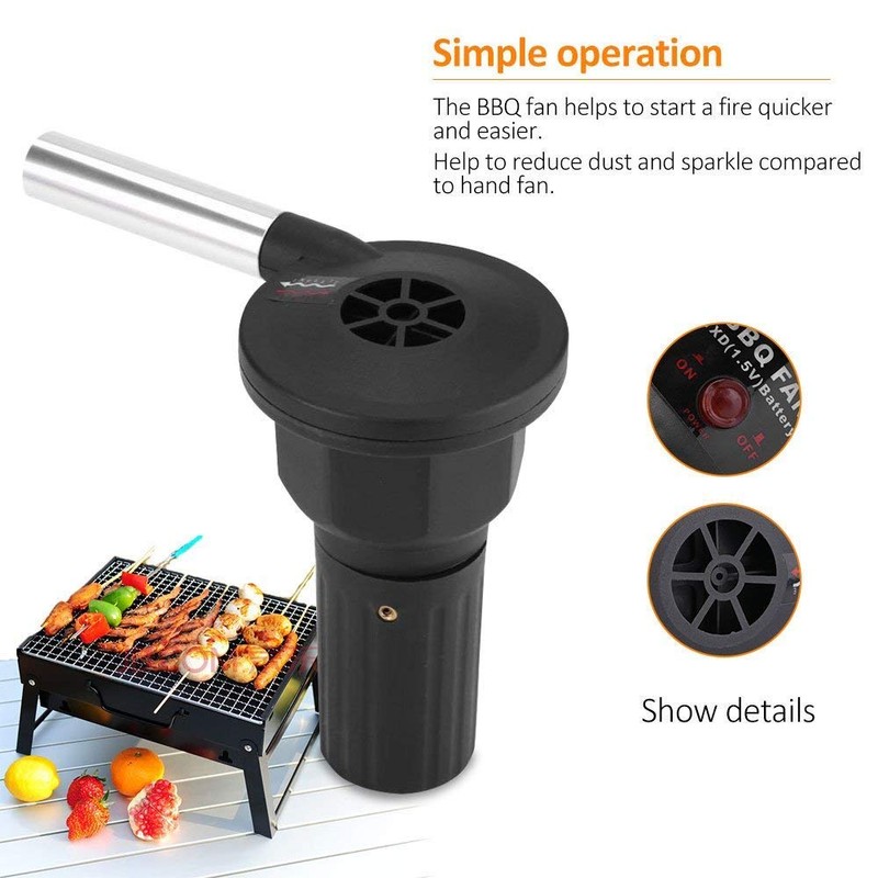 Blower Mighty Mini Low Noise Powered BBQ Fan Air Blower