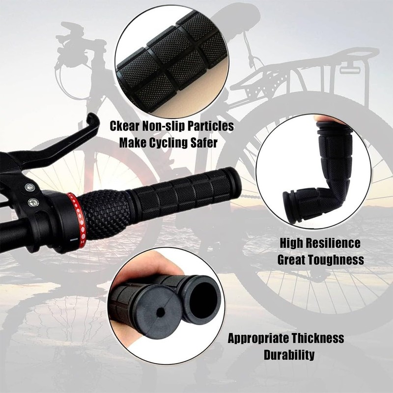 ZKGYUS Ergonomic Soft Rubber Non-Slip Bicycle Scooter MTB Bicycle Parts,