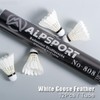 ALPSPORT 808 12 Pack White Goose Feather Badminton Shuttlecocks Birdies,
