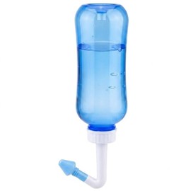 Irrigador Nasal 300 ml - Botella para Lavado y Enjuague Nasal - Alivio de Sinusitis, Rinitis, Alergias y Congestión Nasal - Ducha Nasal Portátil para 