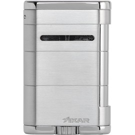 XIKAR Allume Triple Jet Tabletop Lighter, Silver