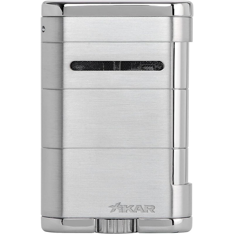 XIKAR Allume Triple Jet Tabletop Lighter, Silver