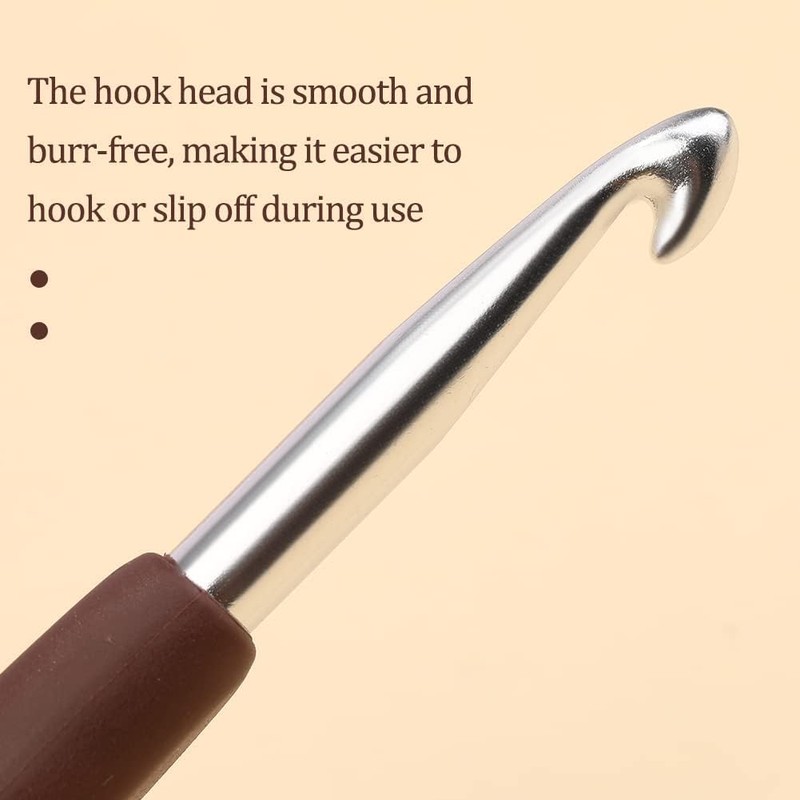 6 mm Crochet Hook, Ergonomic Handle for Arthritic Hands, Extra