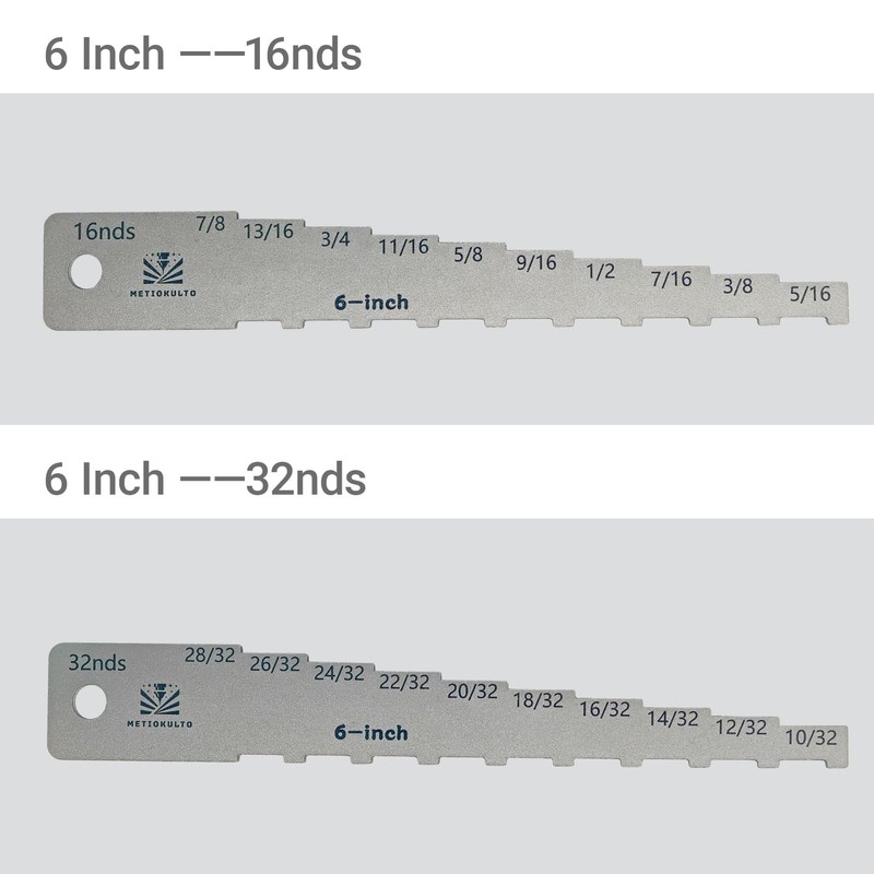 MetioKulto The 6" Brake Pad Measuring Tool,Brake Drum Wear Detection