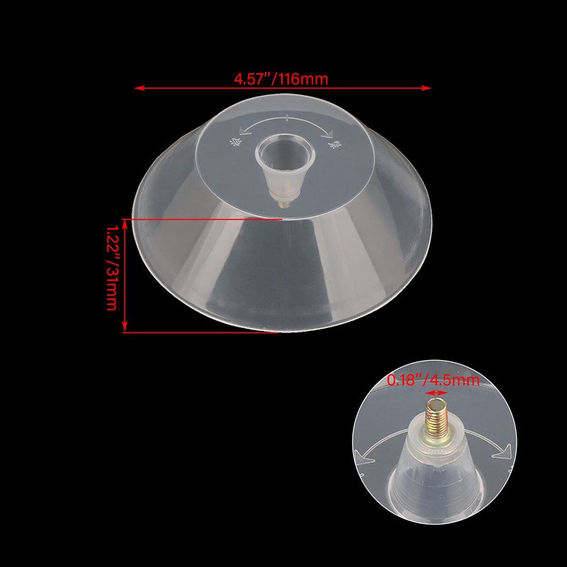 Bstinay 2PCS 4.5mm Plastic Hood Oil Cup Oil Collecting Cup