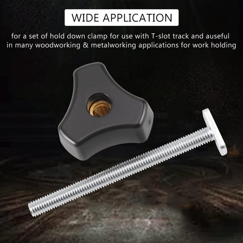 ZDSFSD 2 Set T Screw and M8 Plastic Handle,Metal Quick