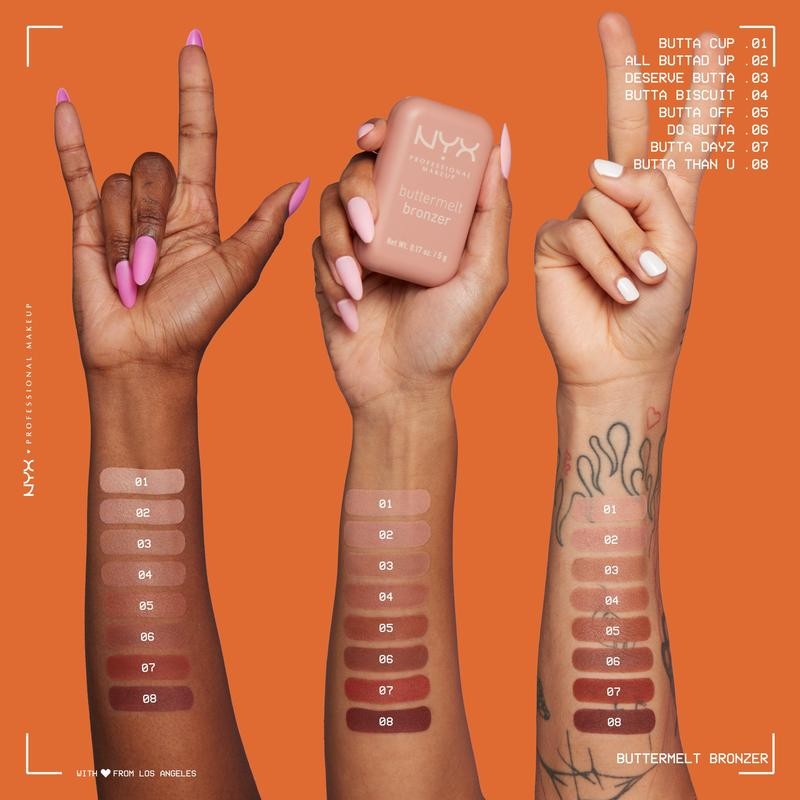 Buttermelt Bronzer, Natural Finish Pressed Powder Bronzer, NYX Professional Makeup:_Butta