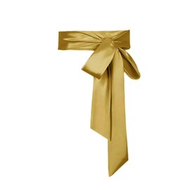 Lillystido Bridal Belt Wedding Party Bridal Satin Special Occasion Dress sash (Gold)
