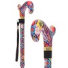 Royal RC Canes Fashion Stix Colorful Collage Folding Adjustable Derby