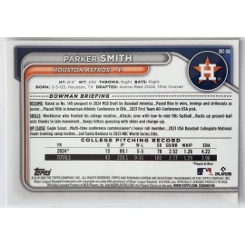 Parker Smith 2024 Bowman Draft 3 card Lot 1st Bowman #BDC-186 Astros